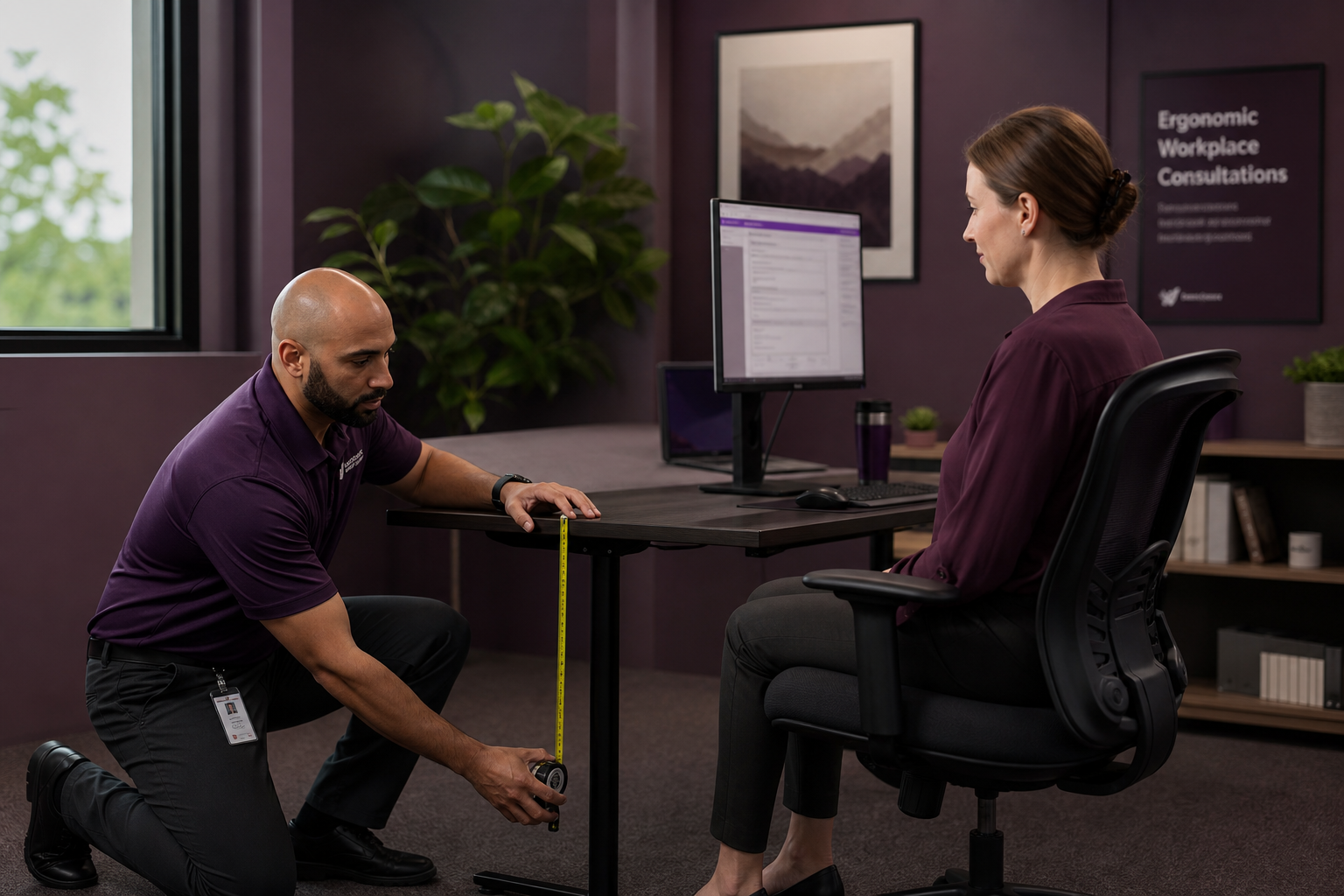 Sparkwyshoulder ergonomics consultation in progress